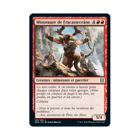 (Foil) Rouge - Minotaure de Fracassecrâne (U) [ZNR]