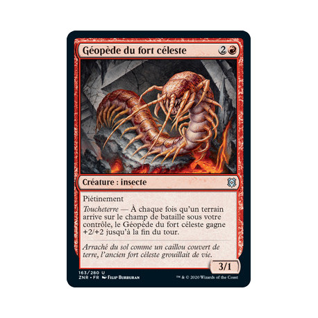 (Foil) Rouge - Géopède du fort céleste (V1) (U) [ZNR]