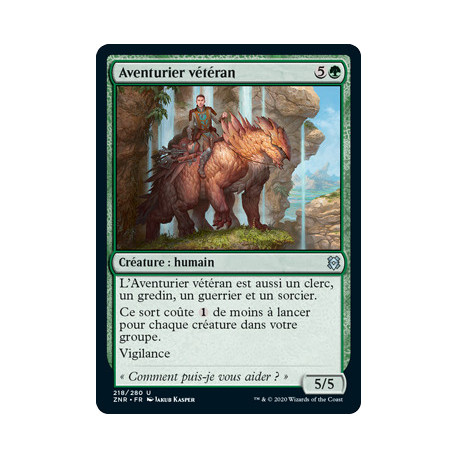 (Foil) Verte - Aventurier vétéran (U) [ZNR]