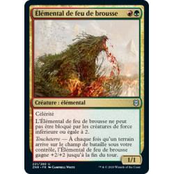 (Foil) Multicolore - Élémental de feu de brousse (V1) (U) [ZNR]