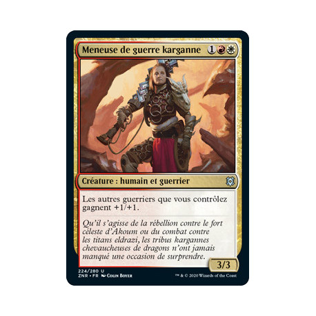 (Foil) Multicolore - Meneuse de guerre karganne (U) [ZNR]