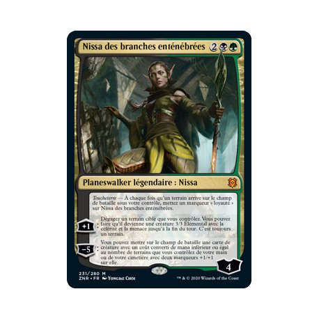 (Foil) Multicolore - Nissa des branches enténébrées (V1) (M) [ZNR]