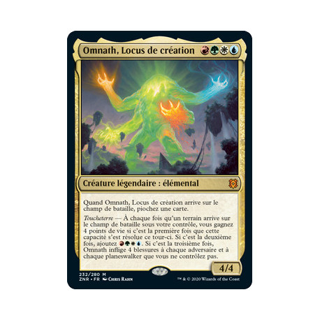 (Foil) Multicolore - Omnath, Locus de création (V1) (M) [ZNR]