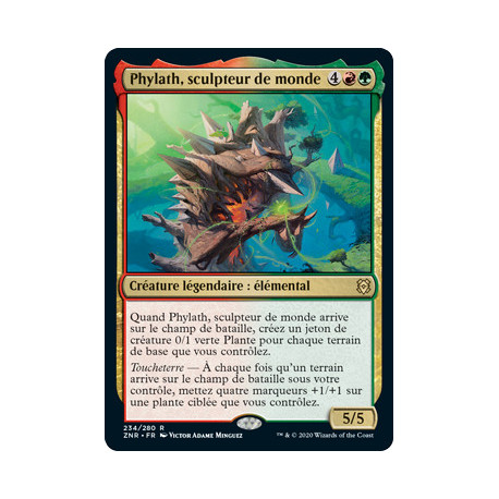 (Foil) Multicolore - Phylath, sculpteur de monde (V1) (R) [ZNR]