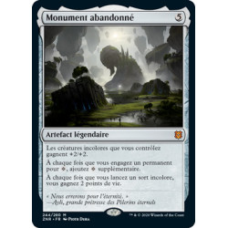 (Foil) Incolore - Monument abandonné (M) [ZNR]