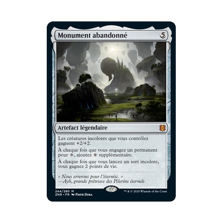 (Foil) Incolore - Monument abandonné (M) [ZNR]