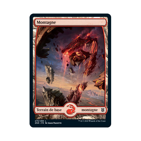 (Foil) Terrain - Montagne (V2) (L) [ZNR]