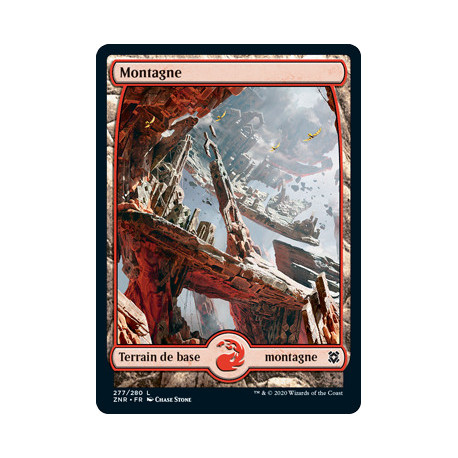 (Foil) Terrain - Montagne (V3) (L) [ZNR]