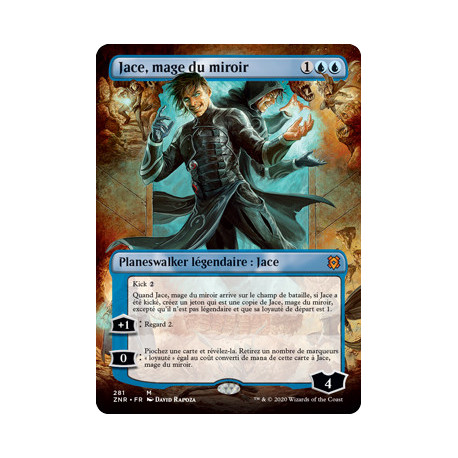 (Foil) Bleue - Jace, mage du miroir (V2, Borderless) (M) [ZNR]