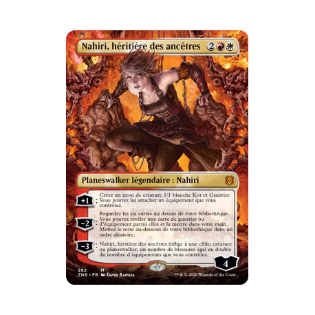 (Foil) Multicolore - Nahiri, héritière des ancêtres (V2, Borderless) (M) [ZNR]