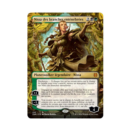 (Foil) Multicolore - Nissa des branches enténébrées (V2, Borderless) (M) [ZNR]
