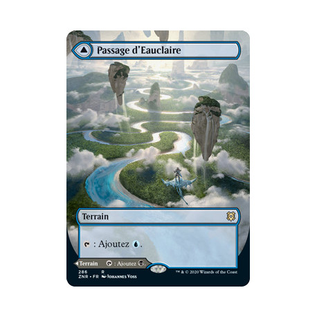 (Foil) Terrain - Passage d'Eauclaire // Passage d'Eaunoire (V2, Borderless) (R) [ZNR]