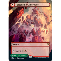 (Foil) Terrain - Passage de Cimeroche // Passage de Cimebois (V2, Borderless) (R) [ZNR]