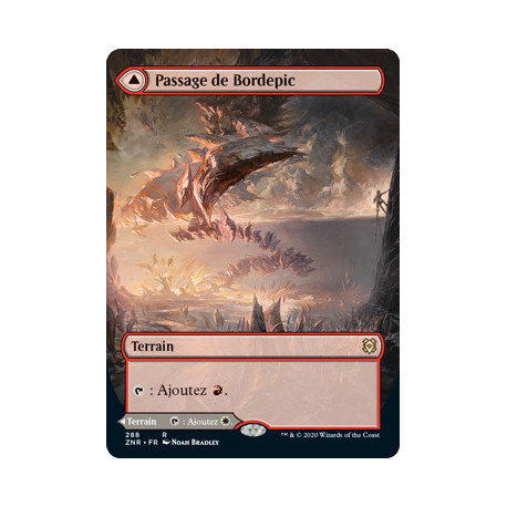 (Foil) Terrain - Passage de Bordepic // Passage de Bordepile (V2, Borderless) (R) [ZNR]