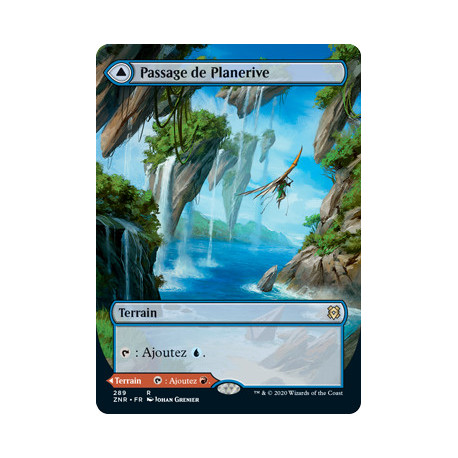 (Foil) Terrain - Passage de Planerive // Passage de Planelave (V2, Borderless) (R) [ZNR]