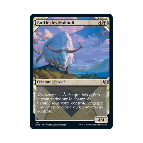 (Foil) Blanche - Buffle des Makindi (V2, Showcase Frame) (C) [ZNR]