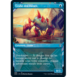 (Foil) Bleue - Crabe des ruines (V2, Showcase Frame) (U) [ZNR]