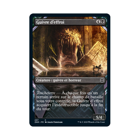 (Foil) Noire - Guivre d'effroi (V2, Showcase Frame) (C) [ZNR]