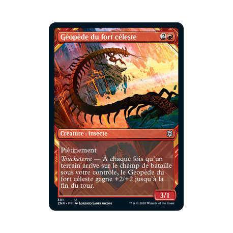 (Foil) Rouge - Géopède du fort céleste (V2, Showcase Frame) (U) [ZNR]
