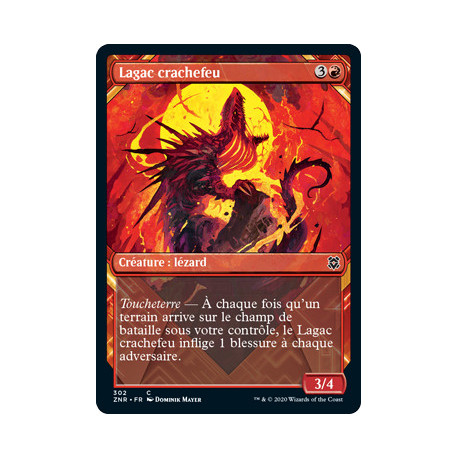 (Foil) Rouge - Lagac crachefeu (V2, Showcase Frame) (C) [ZNR]