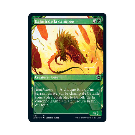 (Foil) Verte - Baloth de la canopée (V2, Showcase Frame) (C) [ZNR]