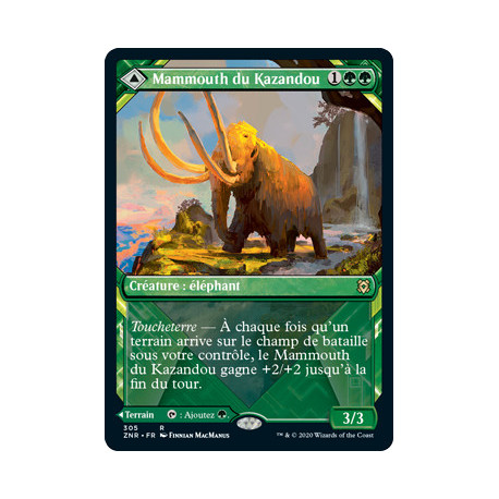 (Foil) Verte - Mammouth du Kazandou // Vallée du Kazandou (V2, Showcase Frame) (R) [ZNR]