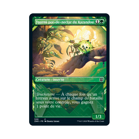 (Foil) Verte - Fourmi pot-de-nectar du Kazandou (V2, Showcase Frame) (C) [ZNR]