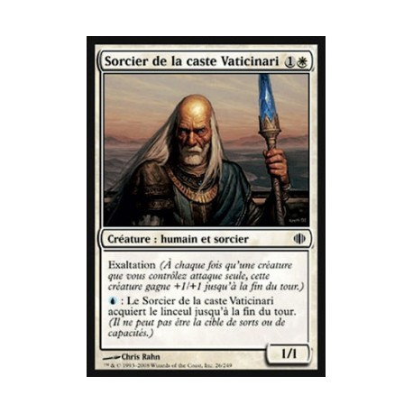 (Foil) Blanche - Sorcier de la caste Vaticinari (C) [ALA]