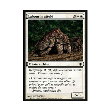 (Foil) Blanche - Labourin attelé (C) [ALA]