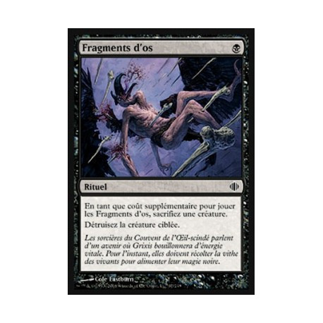 (Foil) Noire - Fragments d'os (C) [ALA]