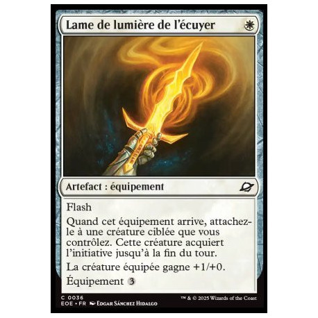 (Foil) Blanche - Lame de lumière de l'écuyer (C) [EOE]