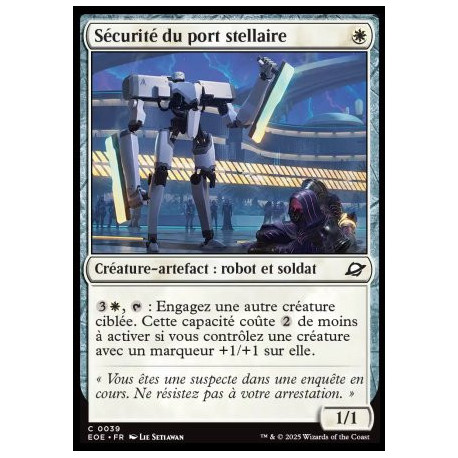 (Foil) Blanche - Sécurité du port stellaire (C) [EOE]