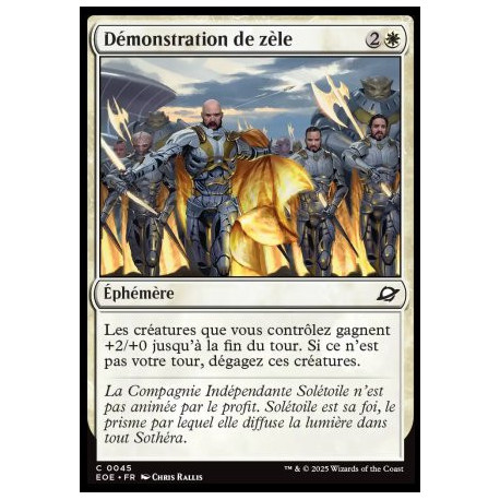 (Foil) Blanche - Démonstration de zèle (C) [EOE]