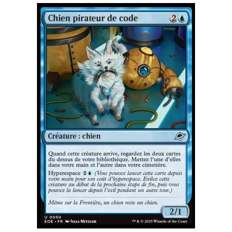 (Foil) Bleue - Chien pirateur de code (U) [EOE]