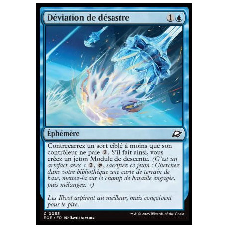 (Foil) Bleue - Déviation de désastre (C) [EOE]