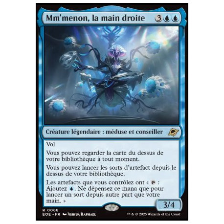 (Foil) Bleue - Mm'menon, la main droite (V1) (R) [EOE]