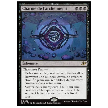 (Foil) Noire - Charme de l'archennemi (V1) (R) [EOE]