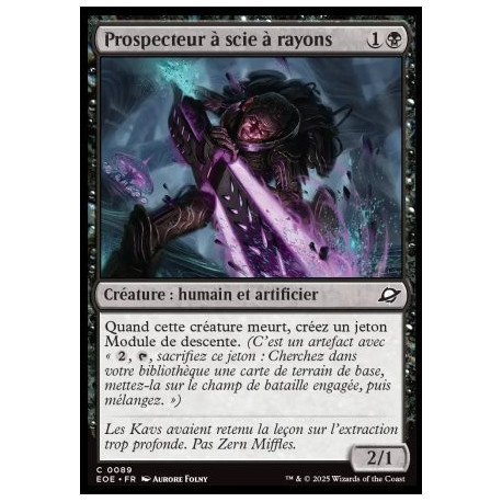 (Foil) Noire - Prospecteur à scie à rayons (C) [EOE]