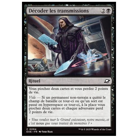 (Foil) Noire - Décoder les transmissions (C) [EOE]