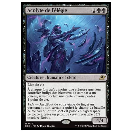 (Foil) Noire - Acolyte de l'élégie (V1) (R) [EOE]