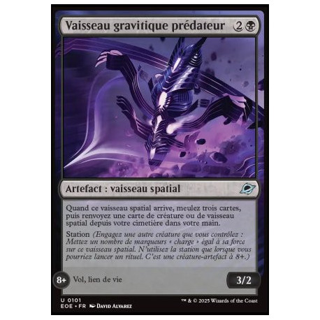 (Foil) Noire - Vaisseau gravitique prédateur (U) [EOE]