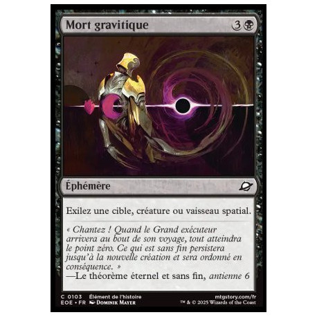 (Foil) Noire - Mort gravifique (C) [EOE]