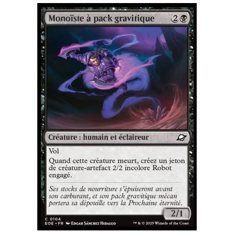 (Foil) Noire - Monoïste à pack gravitique (C) [EOE]