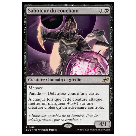 (Foil) Noire - Saboteur du couchant (R) [EOE]