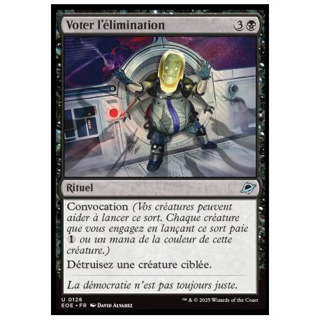 (Foil) Noire - Voter l'élimination (U) [EOE]