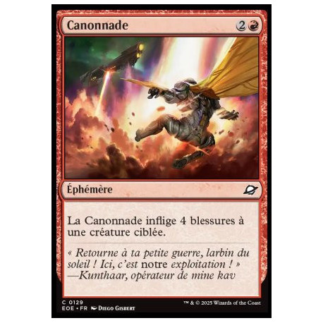 (Foil) Rouge - Canonnade (C) [EOE]
