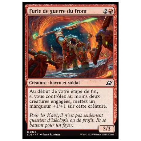 (Foil) Rouge - Furie de guerre du front (C) [EOE]