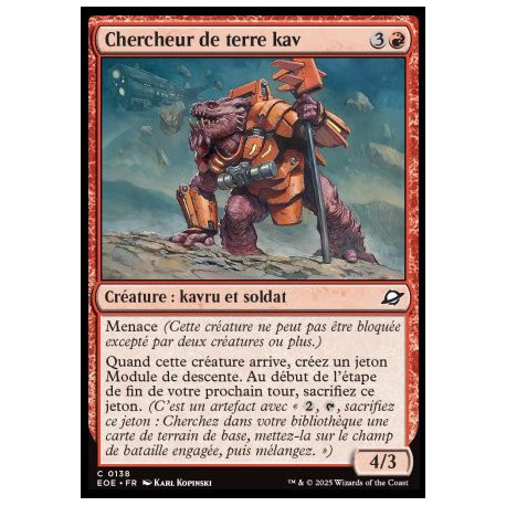 (Foil) Rouge - Chercheur de terre kav (C) [EOE]