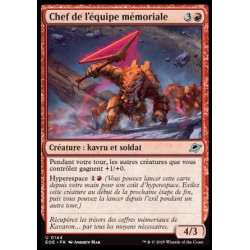 (Foil) Rouge - Chef de l'équipe mémoriale (U) [EOE]