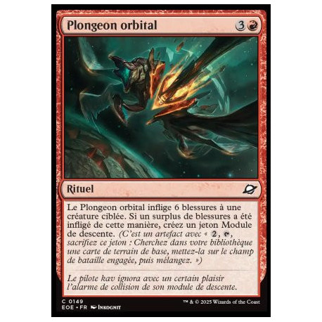 (Foil) Rouge - Plongeon orbital (C) [EOE]